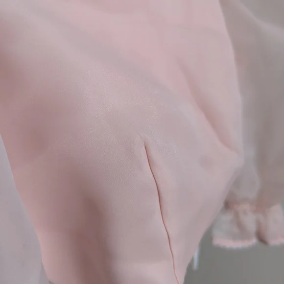 Selkie Blush Pink Sheer Top - Picture 3 of 8